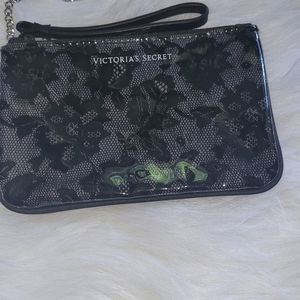 VICTORIA'S SECRET black lace wristlet